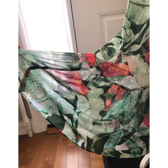 NWT green floral beach pool Maxi Dressby by Lauren Conrad size XS - Picture 5 of 12